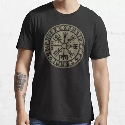 Compass Norse Symbol Protection Nordic Vikings Essential T-Shirt • $6.99