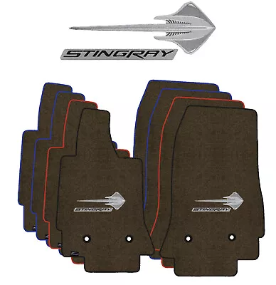 Lloyd Ultimat Front Row Carpet Floor Mat For 14-19 Corvette (#L2593) Brownstone • $198.99