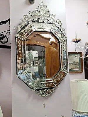 Murano Venezia Mirror 43  X 24  Great Condition • $4000