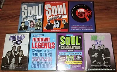 Music DVD Lot Of 7 Soul Doo Wop Motown • $25