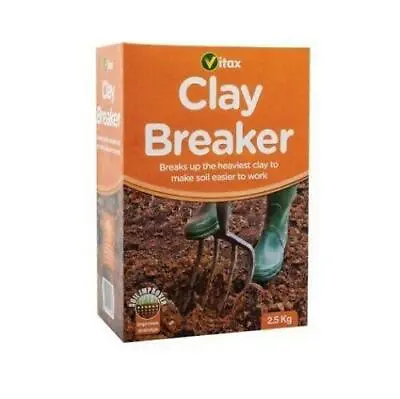 Vitax 2.5Kg Clay Breaker Gardening Soil Treatment Breaking Cropping Cutter • £8.99