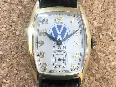 ELGIN VolksWagen Manual Winding Vintage Watch 10KGF 1950's 25mm • $1666