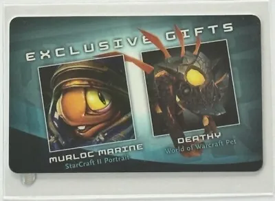 2010 Blizzcon Exclusive Loot Card - Deathy + Murloc Marine (New/Unscratched) • $200