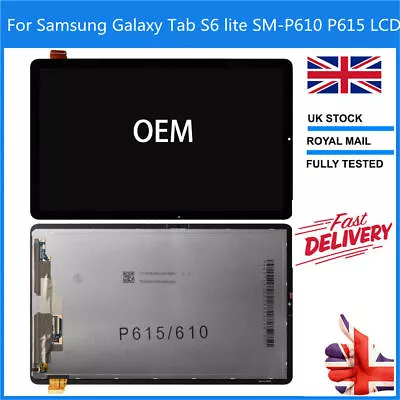 For Samsung Galaxy Tab S6 Lite SM-P610/P615 LCD Display Touch Screen Digitizer • £43.99