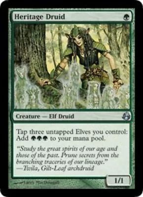 Heritage Druid - Foil Morningtide Moderately Played English - MTG • $21