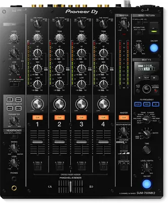 Pioneer DJM-750MK2 4-CH DJ Mixer W/ Club DNA RekordBox DJ /DVS Pro FX DJM-750. • $1299