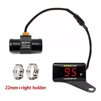 Koso Water Temperature Gauge Thermometer Fahrenheit NORXI Motorcycle  Meter RED • $18.81