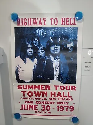 $9.99 • Buy AC/DC Highway To Hell 1979 New Zealand Cardstock Concert Poster Tour 12 X18 