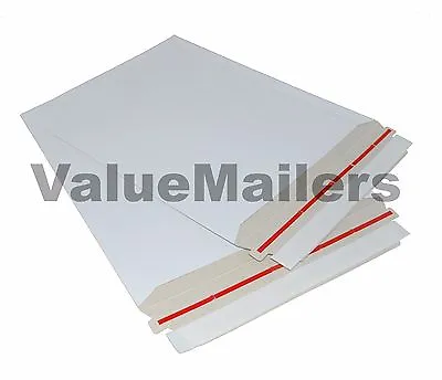 200 6  X 6  Rigid CD DVD Media Photo White Cardboard Envelopes Mailers Stay Flat • $49.95