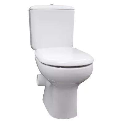 Fienza RAK Liwa White Close-Coupled Toilet Suite Left Skew Trap 222730WL • $630