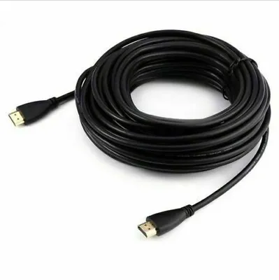 10m 15m 20m 25m Extra Long Hdmi To Hdmi Cable Lead 4k Hdtv Pc Display Projector • £15