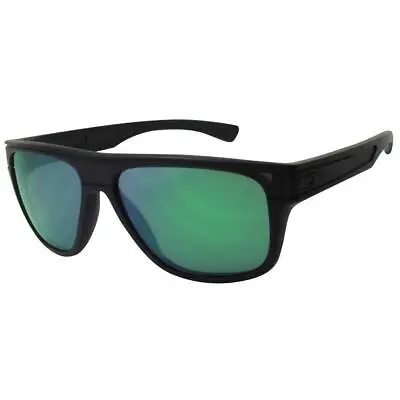 Oakley OO 9199-06 Breadbox Matte Black Ink Jade Iridium Mirror Mens Sunglasses • $68