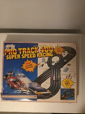 Vintage Artin Pro Track 400 Battery Operated No. 20021 4 Lane 4 Slot Cars • $94.50