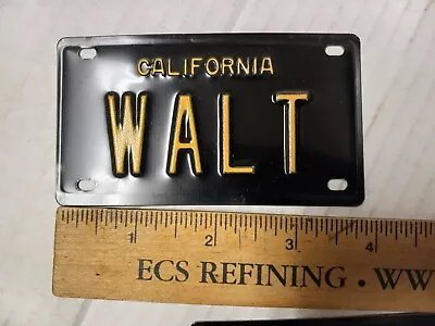 Vintage Black California Metal Bike License Plate For Stingray   WALT” 1960's • $19.67