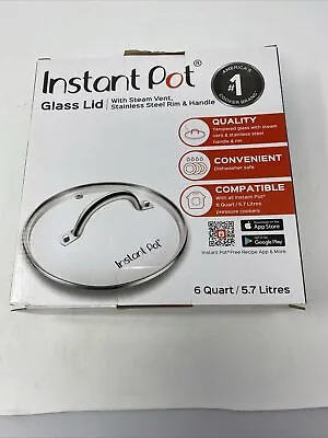 Instant Pot Glass Lid 6 Quart Insta Pot Replacement - New  • $12.81
