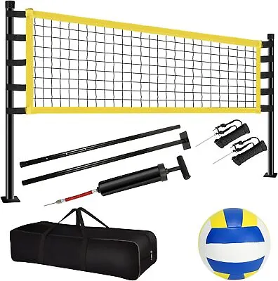 Volleyball Net Set Outdoor Portable Beach Volleyball Set For Backyard Beach • $59.99