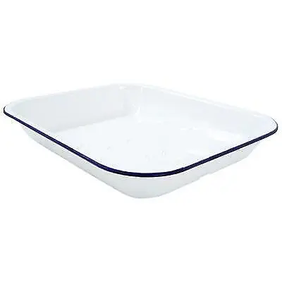 Falcon Enamelware Bakepan White 28cm X 34cm 61034 • £14.35