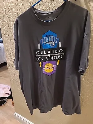 Orlando Magic Vs Los Angeles Lakers ENEMY INK 2XL Gray T-Shirt • $11.61