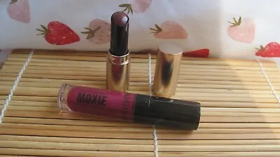 £7.99 • Buy Bareminerals  Moxie Lip Gloss Gutsy/gen Nude Lipstick Mini Queen 2 Pc Set