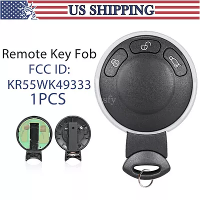 For Mini Cooper Key Fob Remote Replacement 2007 2008 2009 2010 2011 2012 2013 • $15.59