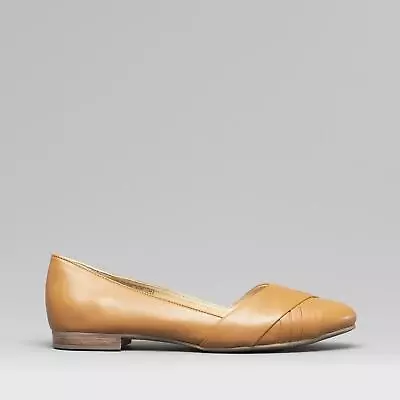 £60 • Buy Hush Puppies MARLEY Ladies Genuine Leather Ballerina Woven Pump Shoes Tan
