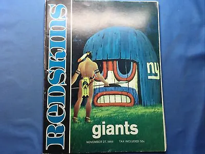 REDSKINS MAGAZINE - HISTORIC NFL 1966 PROGRAM  V GIANTS • $99.98