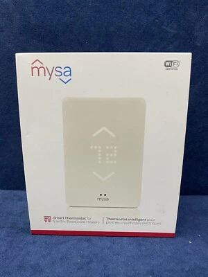$84.60 • Buy MYSA SMART THERMOSTAT ELECTRIC BASEBOARD V2 HEATER WHITE MYSABB2001NA BBV2-0 NEW