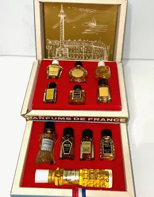 Parfums De France Box Set Of 11 VTG Charles V Parfumeur Mini Bottles Sampler JCS • $24.99