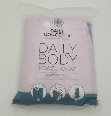 Shower Body Towel Wrap By Daily Concepts Purple New  • $17