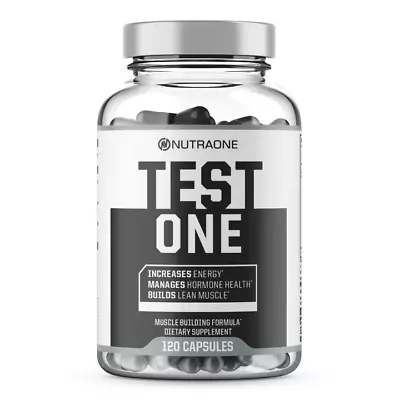 NUTRAONE NUTRITION TEST ONE Muscle Building Formula 120 Capsules • $34.99