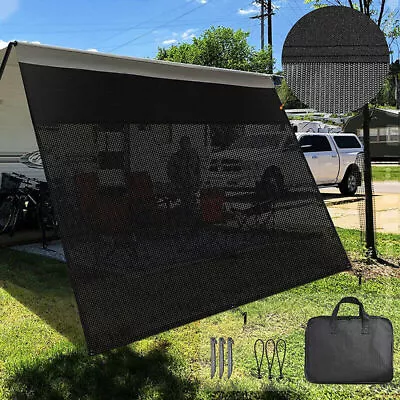 Tentproinc RV Awning Sun Shade 7' X 15'3'' -Actual Measurement Black • $120