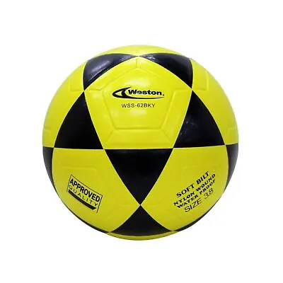 Weston WSS62 Indoor Soccer Futsal Official Size 3.8 Yellow Black • $33.98