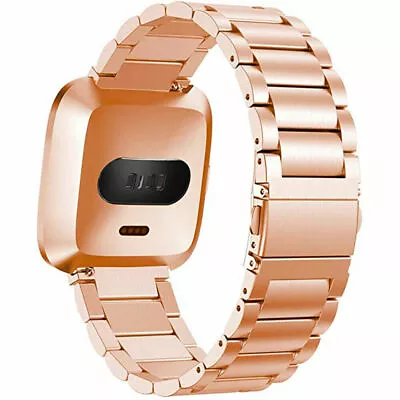 £7.99 • Buy Fitbit Versa 2/Lite /Versa Replacement Stainless Strap Metal Band Steel Bracelet