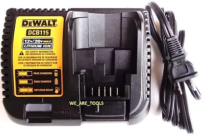 Dewalt RAPID DCB115 Genuine 12-20V MAX FAST Battery Charger Fr Drill 20 Volt • $22.97