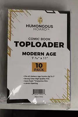 (100) Humongous Hoard Current Comic Book Top Loader W/Gem Fresh Coating Case • $150