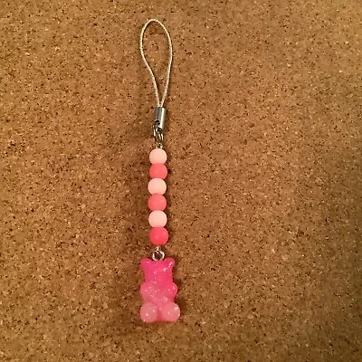 Handmade Mobile Gummy Bear  Phone Charm/pencil Case / Bag Charm 🎁 • £2.95