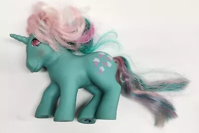 Vintage 1985 My Little Pony G1 Twinkle Eye Fizzy Soda Float Unicorn Teal Pink • $17.95