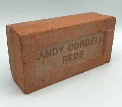 Vintage ANDY CORDELL REDS Clay Brick Great For Display Or Yard Art • $7.99