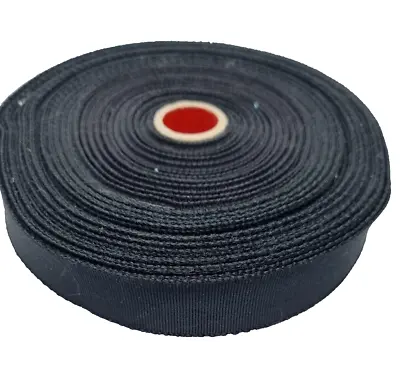 Black Poly Strong Tape 25 Mm 2 Metres Webbing Strap Lashing Upholstery Free P&P • £3.49