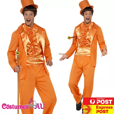 Mens 90s Stupid Tuxedo Costume 1990s Orange Movie Halloween Party Fancy Dress • $66.49