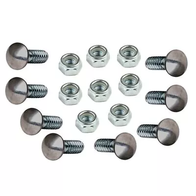 Vw Bug Chrome Bumper Bolts W/Nuts Volkswagen Beetle To 1967. Set 8 • $22.95