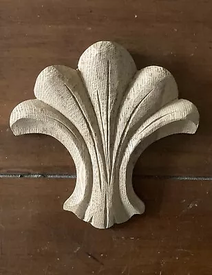 Carved Wood Furniture Decorative Trim Accent Appliqué Cartouche - Lot 4 • $11