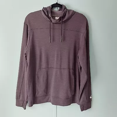 Asics Lightweight Pullover Hoodie Men's Large Dark Gray Long Sleeve • $16.99