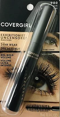 Covergirl Exhibitionist Uncensored Big Bold Volume 24HR Mascara Extreme Black • £4.99