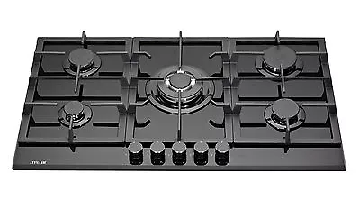 £310 • Buy MILLAR GH9051TB 5 Burner Built-in Gas On Glass Hob 90cm Cast Iron Stands 