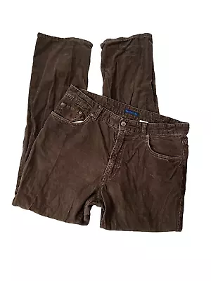 MARTIN + OSA Mens Pants Brown Straight Leg Corduroy Size 35 • $18.99