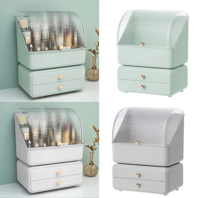 £21.95 • Buy Stacking 2-Parts Organizer Desktop Jewelry Storage Box Drawers Cosmetic Case UK