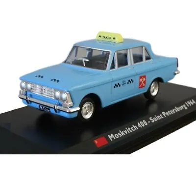 Moskvitch 408 Saint Petersburg 1964 Taxi Cab 1:43 Leo Models Diecast Modelcar • $28.49