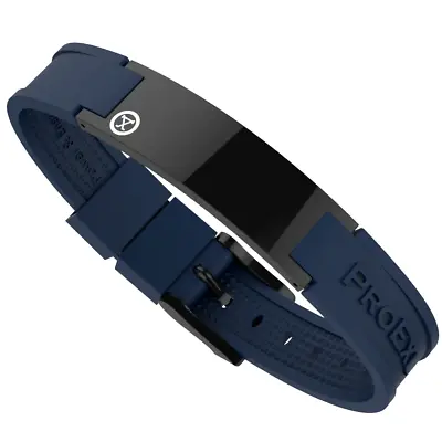 ProExl Polished Black Sports Magnetic Bracelet Blue Strap New For 2024 • $39.99