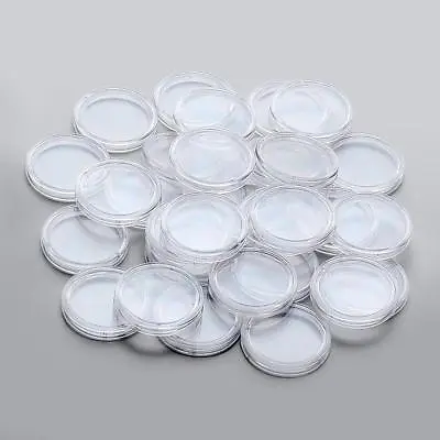 COIN CAPSULES - ALL INTERNAL SIZES 14mm - 42mm (10 30 50 100pcs) • £3.55